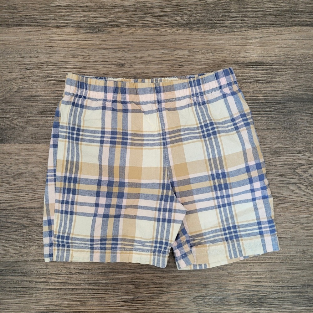 Carters Plaid Shorts‎ Elastic Waist Casual Everyday Shorts 24 Months